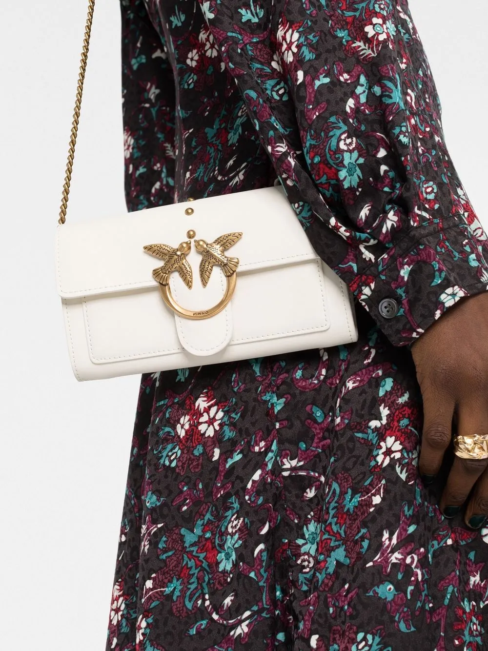 PINKO Small Love Crossbody Bag Farfetch