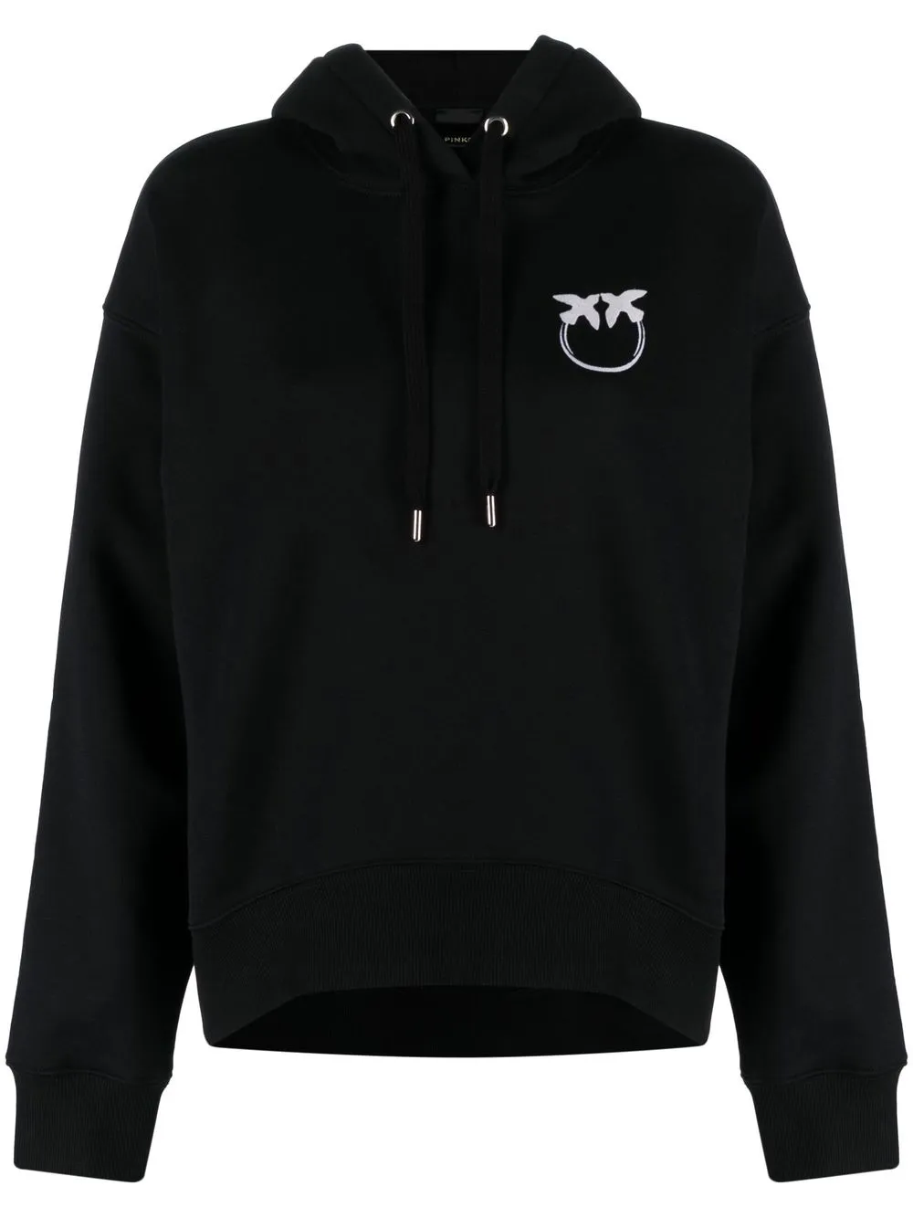 

PINKO hoodie con logo estampado - Negro