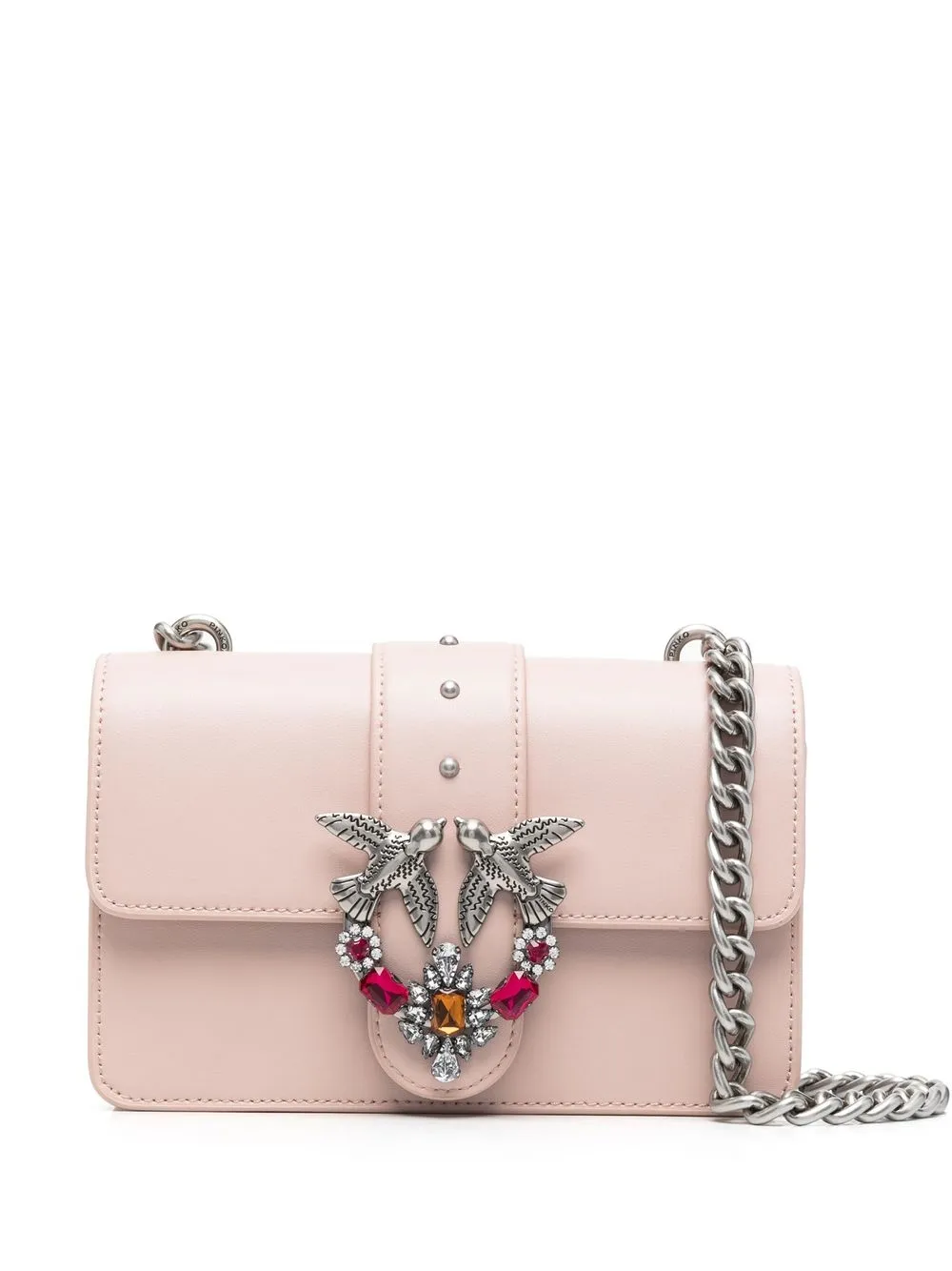 

PINKO bolsa crossbody Love Icon mini - Rosado