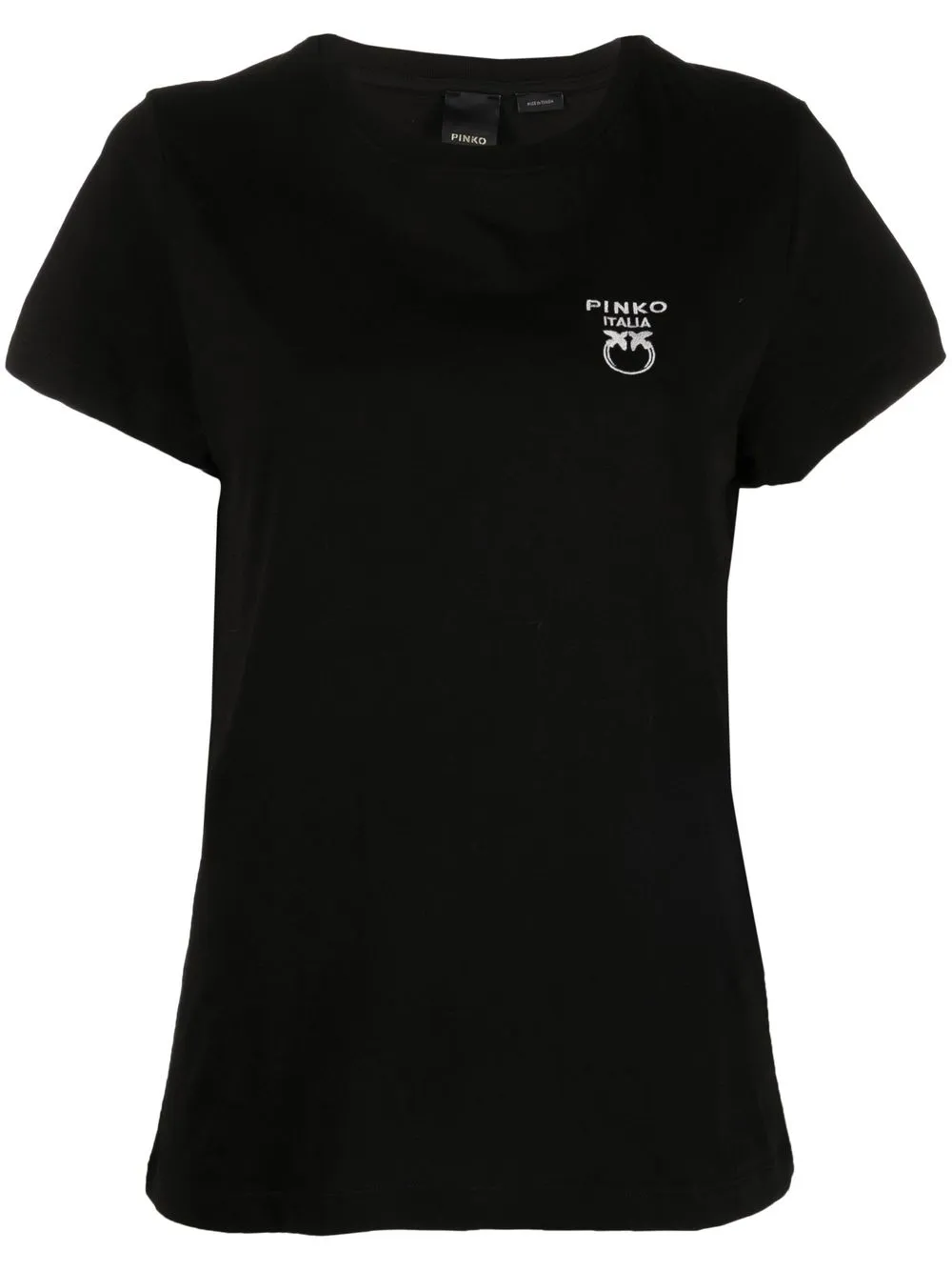 

PINKO playera con logo bordado - Negro