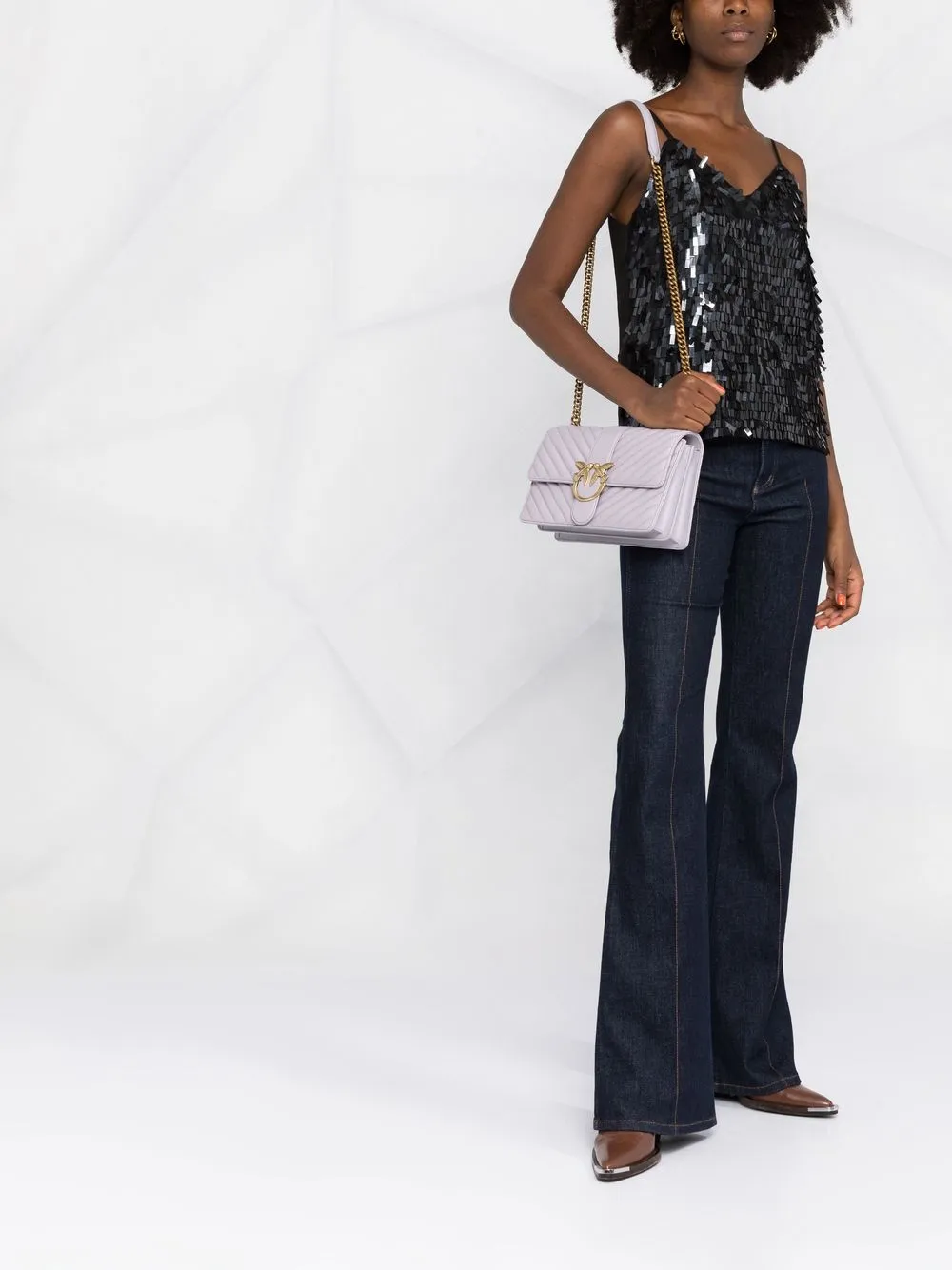 PINKO Love Classic Icon Quilted Crossbody Bag - Farfetch