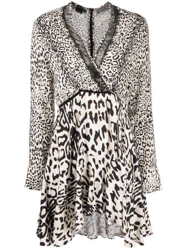 pinko leopard dress