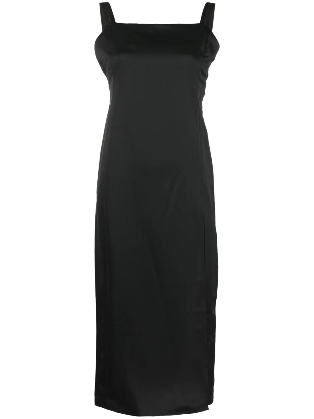 

PINKO vestido midi sin mangas - Negro