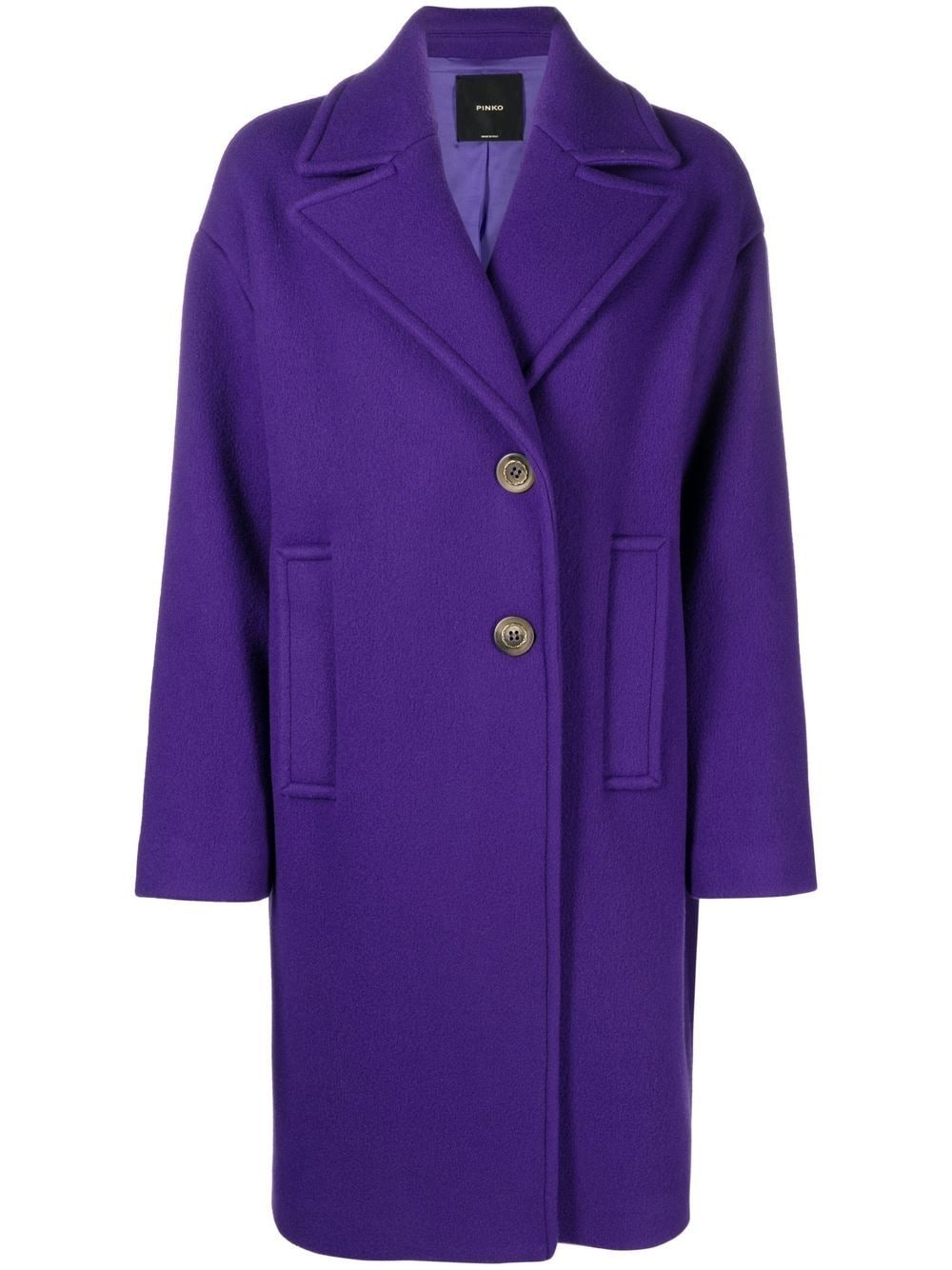 PINKO single-breasted coat - Purple