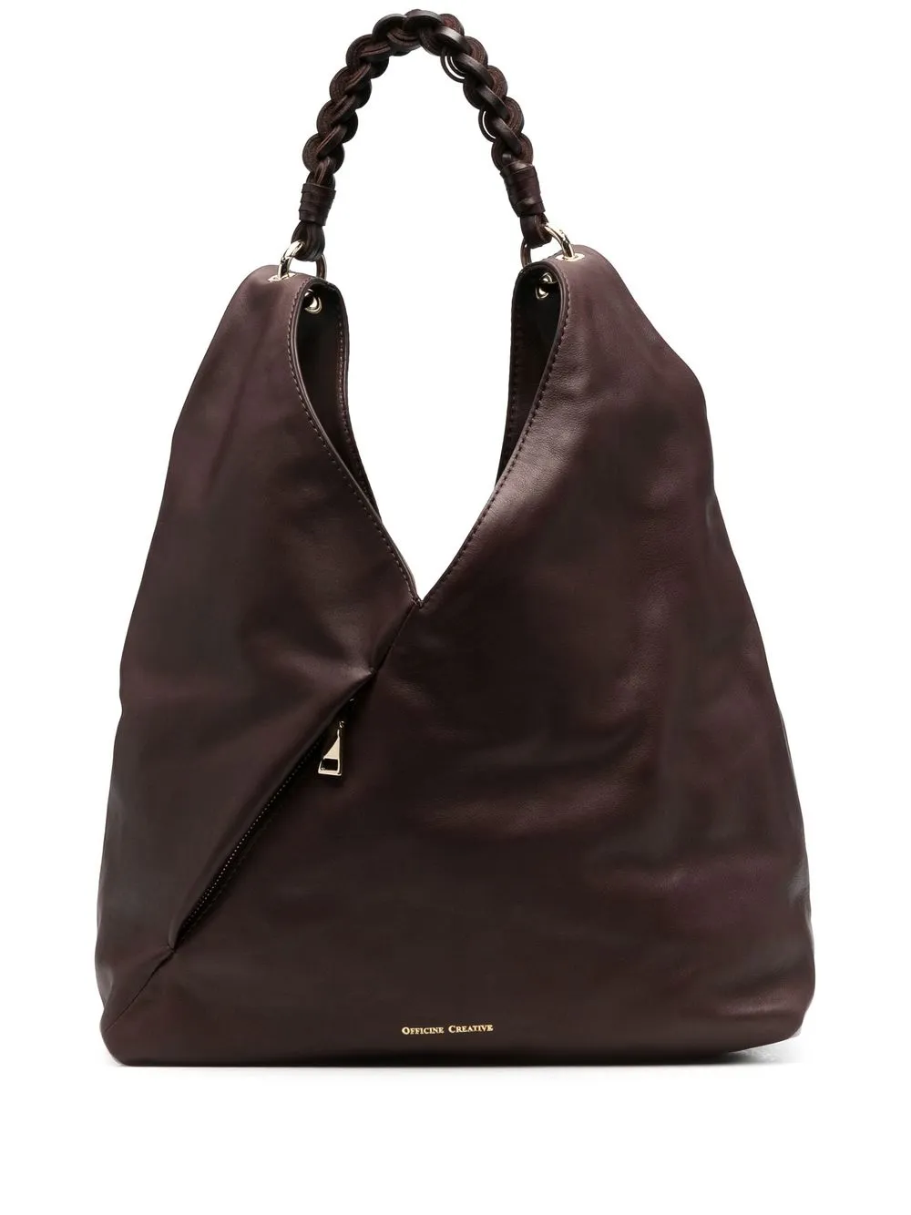 

Officine Creative tote hobo con logo - Marrón