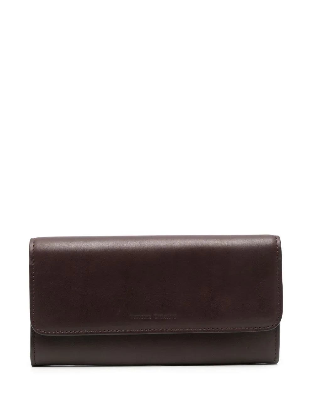 

Officine Creative embossed-logo leather purse - Brown