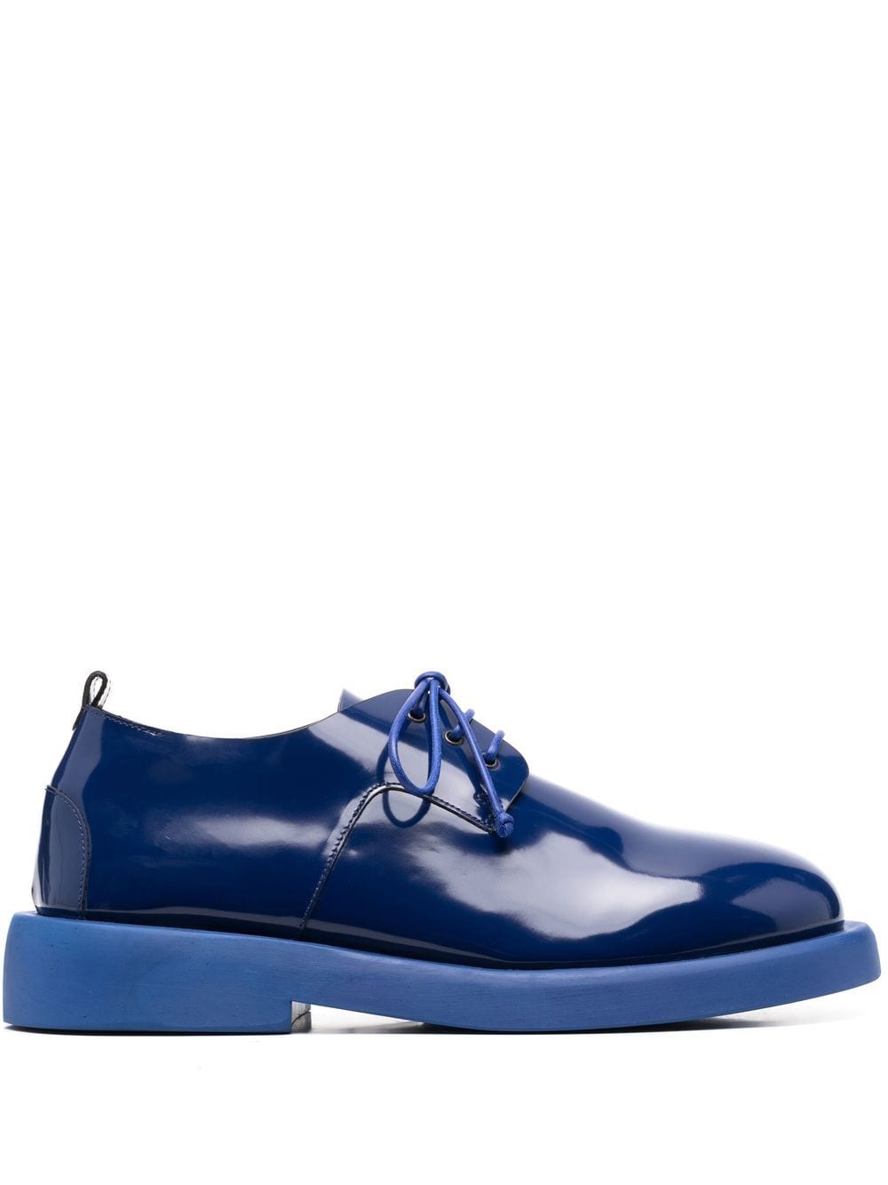 Marsèll Patent-leather Derby Shoes In Blue