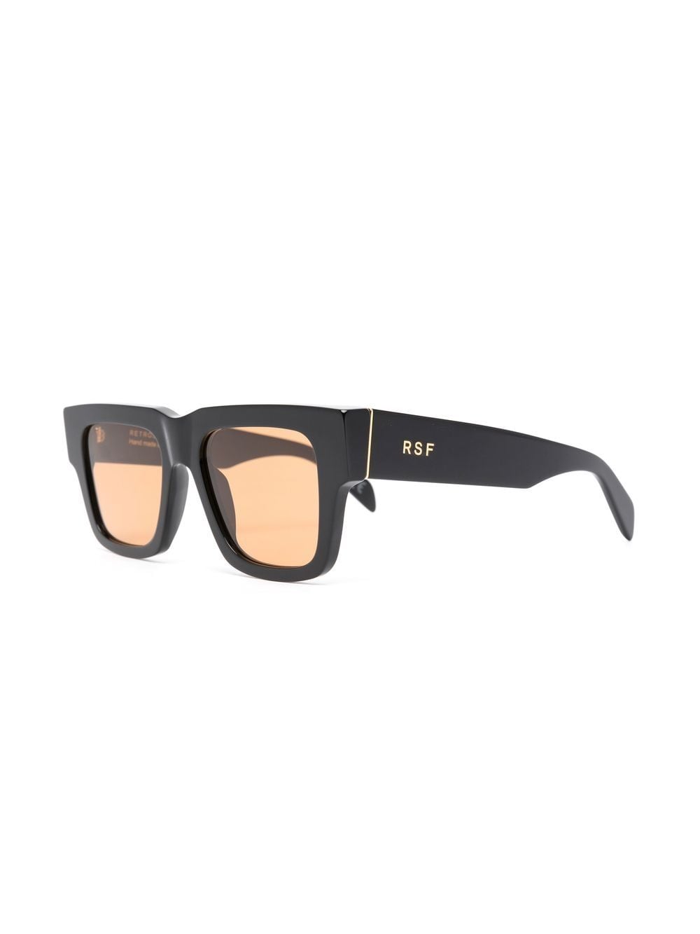 Shop Retrosuperfuture Mega Refined Square-frame Sunglasses In Black