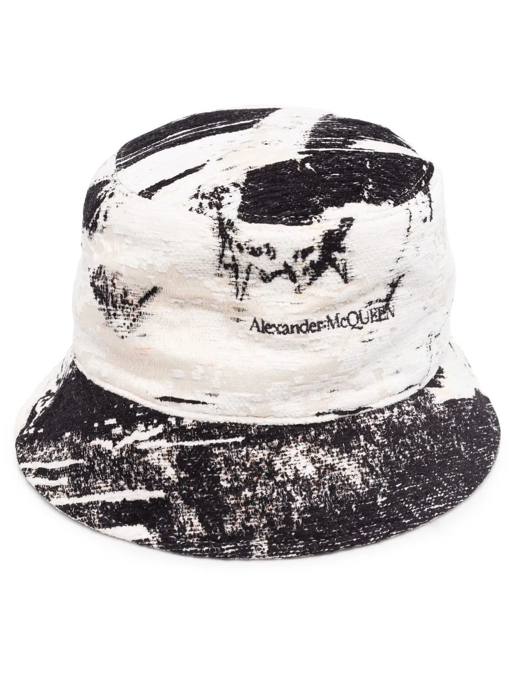 

Alexander McQueen gorro de pescador con estampado gráfico - Negro