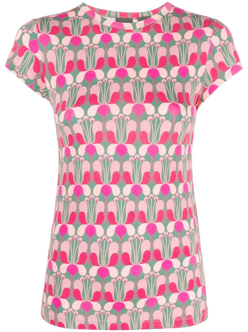 

PINKO playera con estampado floral - Rosado