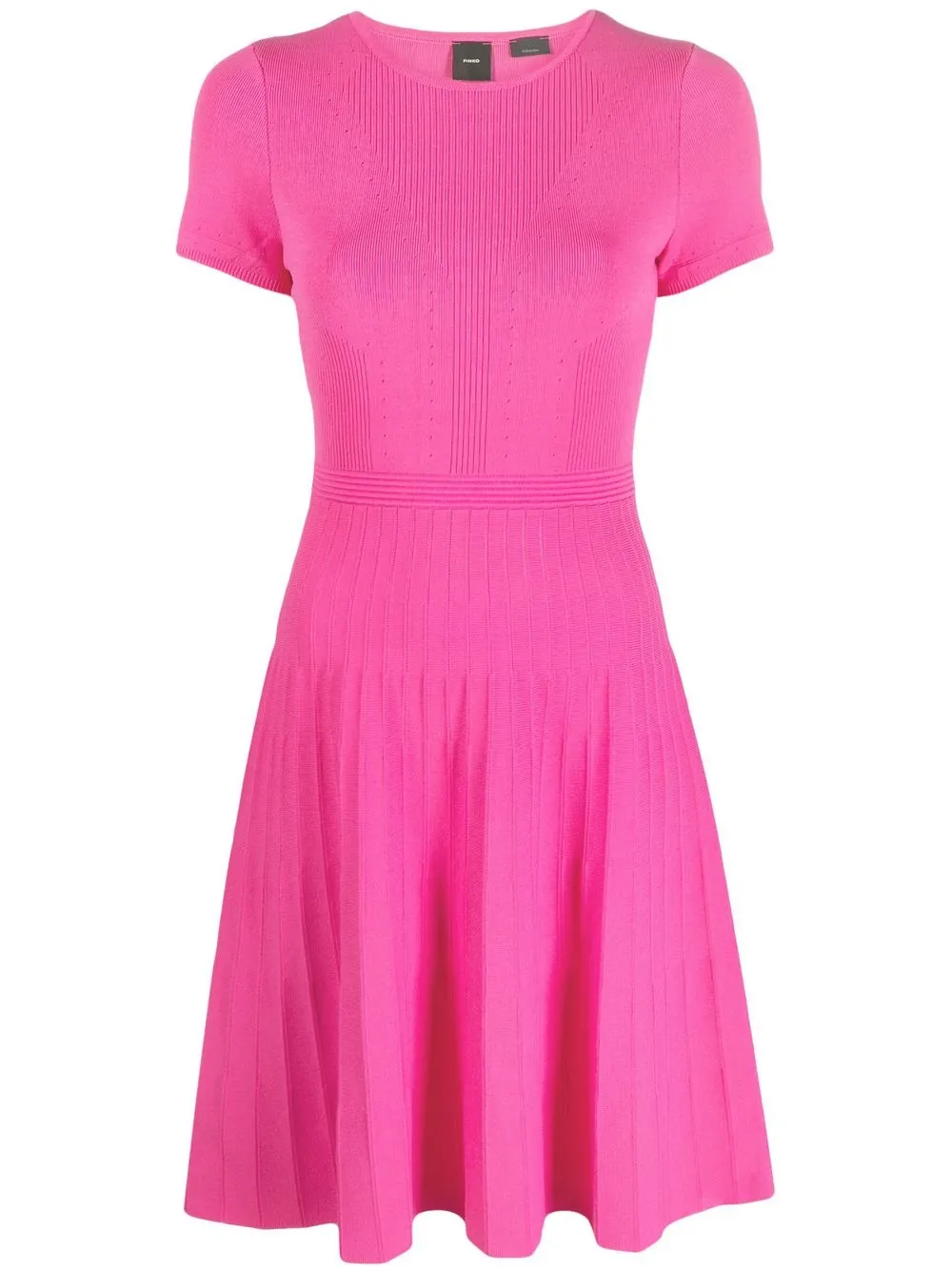 

PINKO vestido tejido manga corta - Rosado