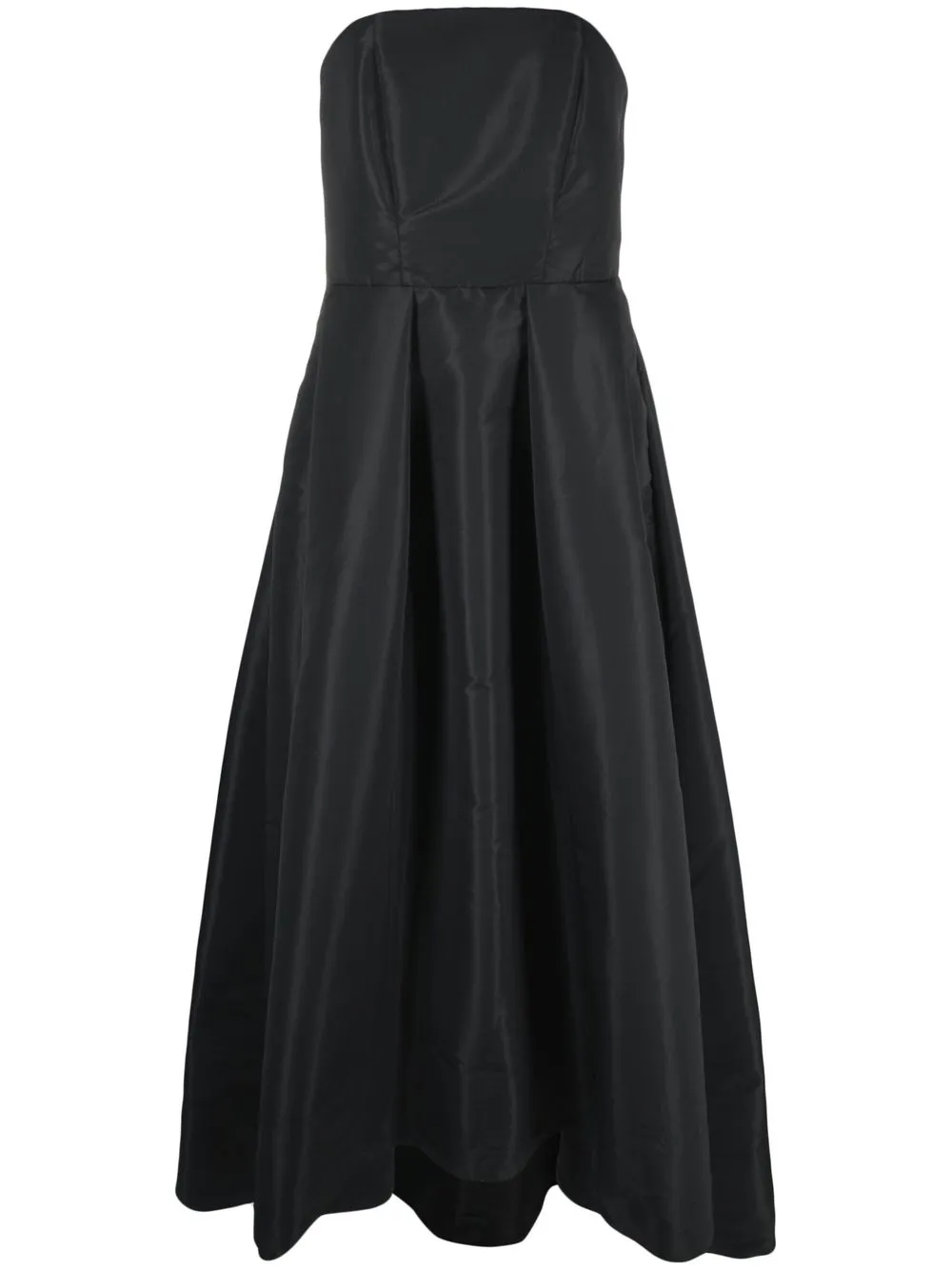 

PINKO bandeau style asymmetric-hem gown - Black