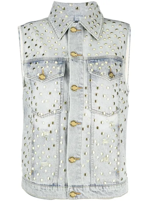 PINKO gilet Gemito à détails de clous