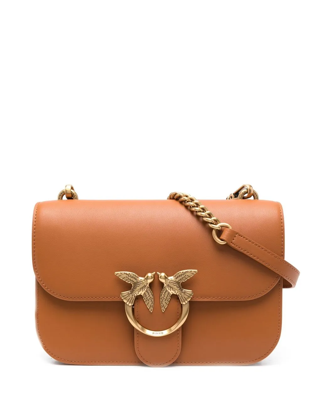 

PINKO logo-plaque satchel - Brown