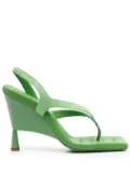 GIABORGHINI Rosie 12 leather sandals - Green