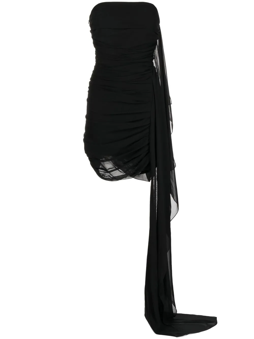 

Semsem vestido corto strapless - Negro