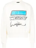 We11done logo-patch sweatshirt - White
