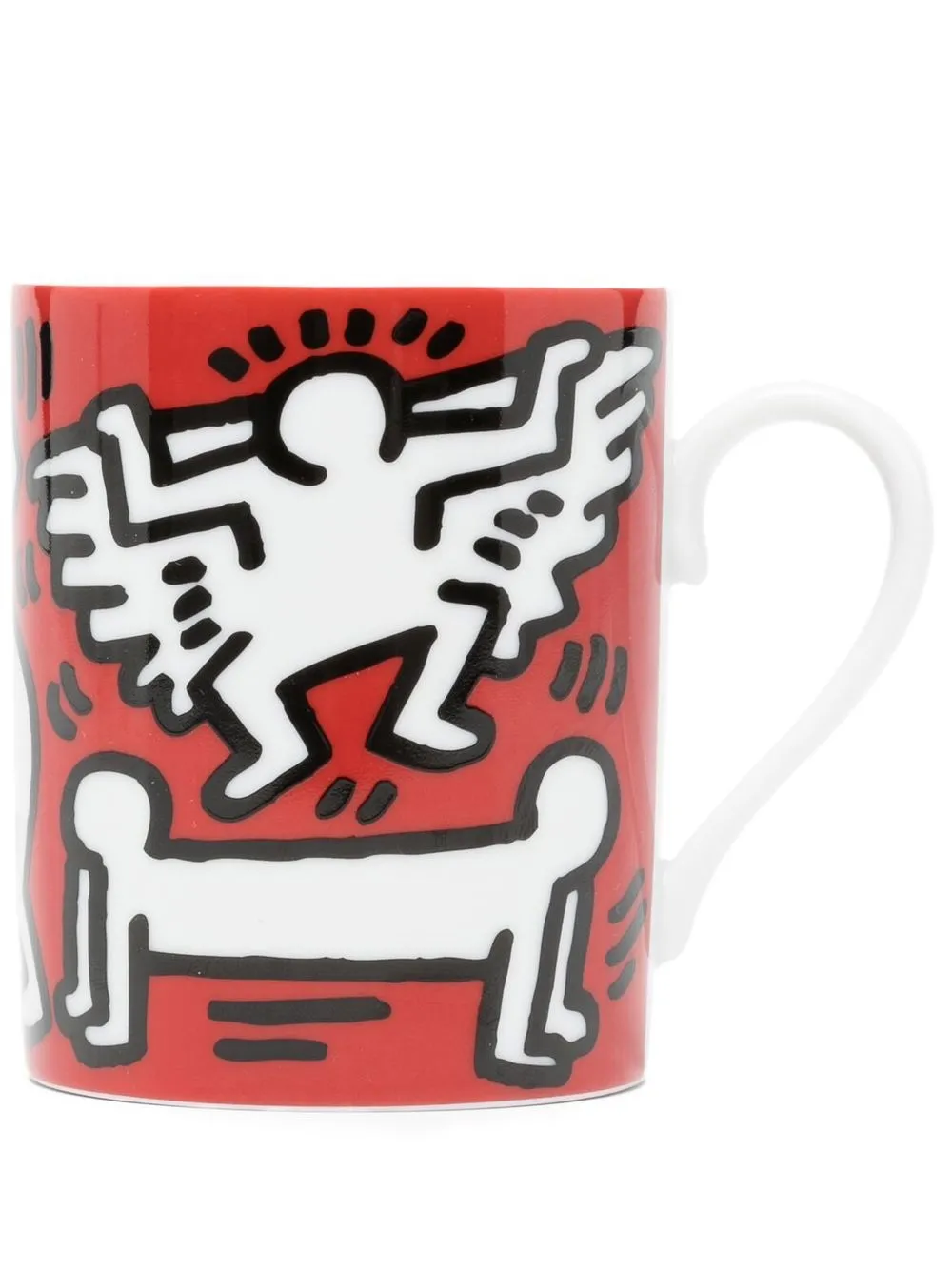 

Ligne Blanche taza de porcelana Keith Haring - Rojo