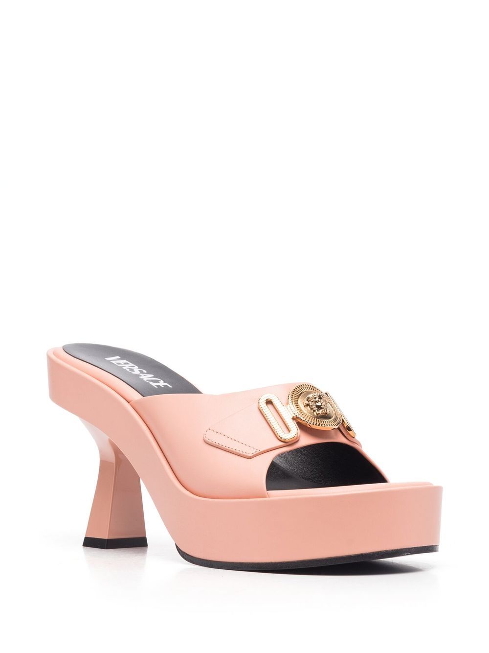 Versace Medusa Biggie leren muiltjes - Roze