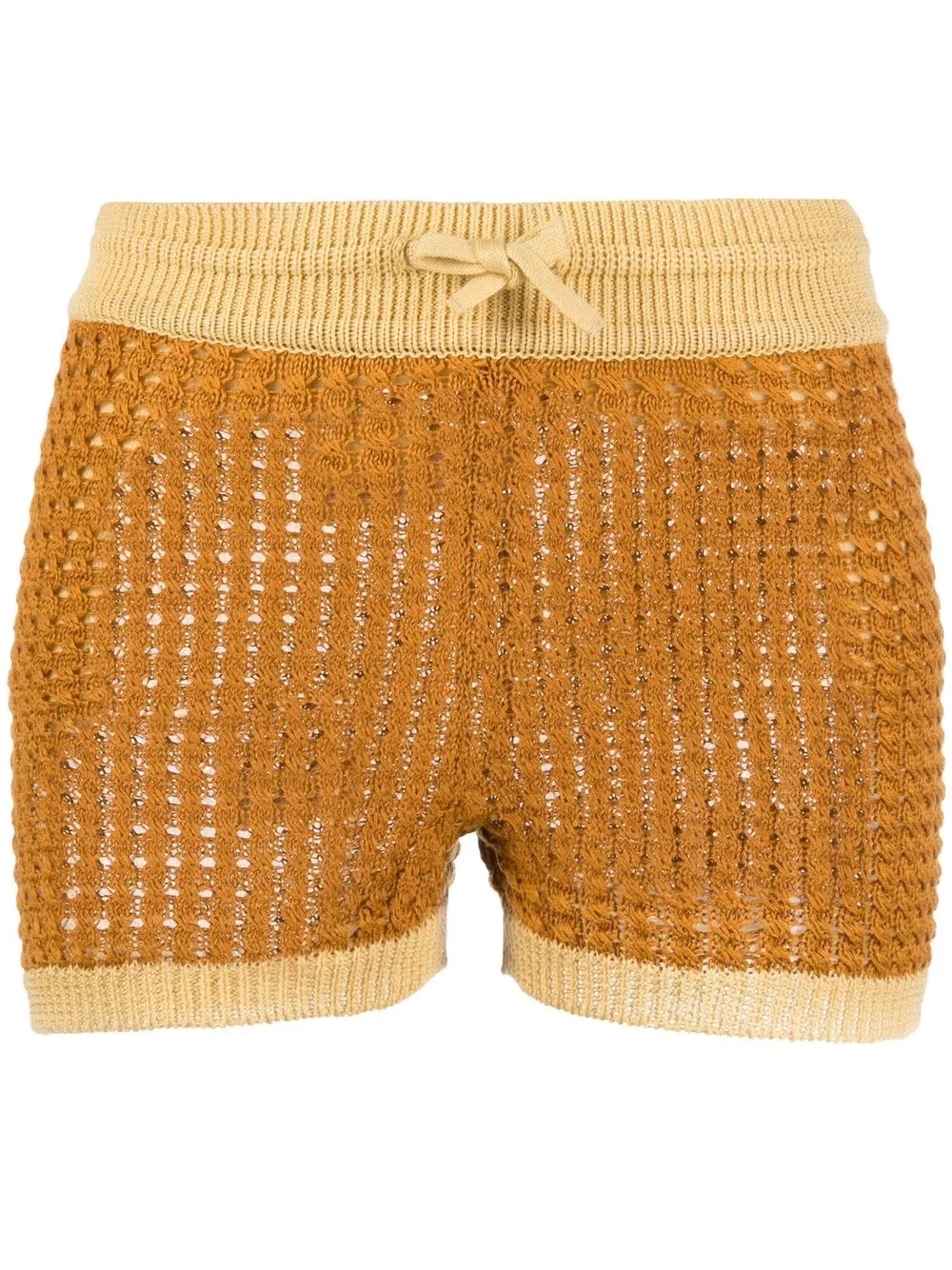 

Rejina Pyo shorts tejidos de crochet - Marrón