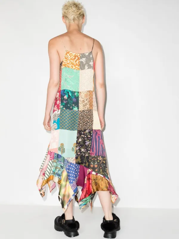 Marques'Almeida patchwork-print 