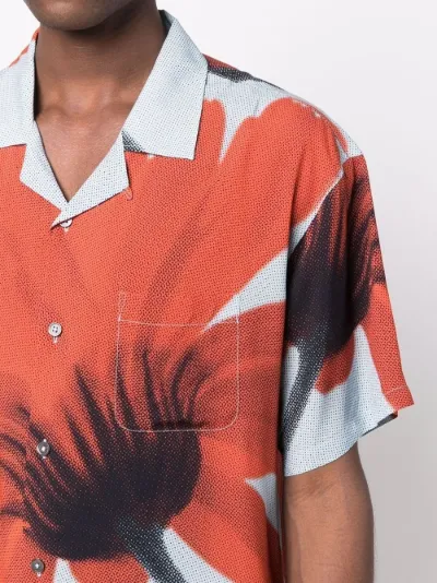 macro floral-print shirt | Stussy 