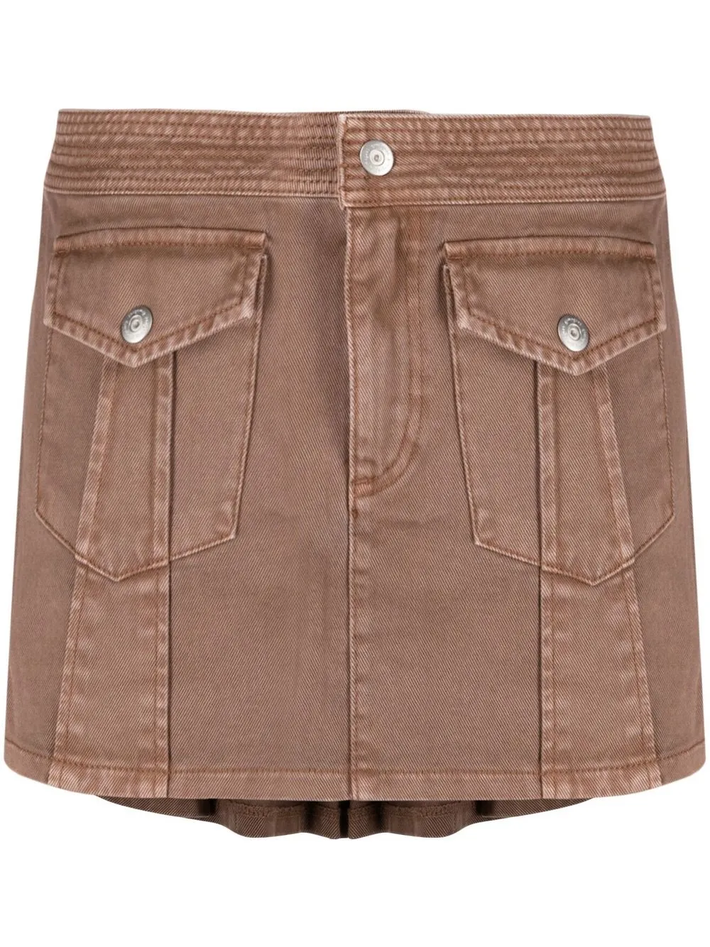 Gimaguas Honda pleated mini skirt - Brown