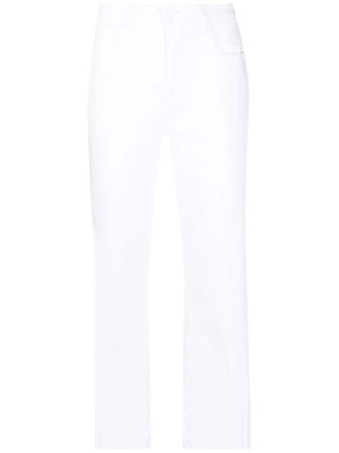 L'Agence cropped straight-leg jeans
