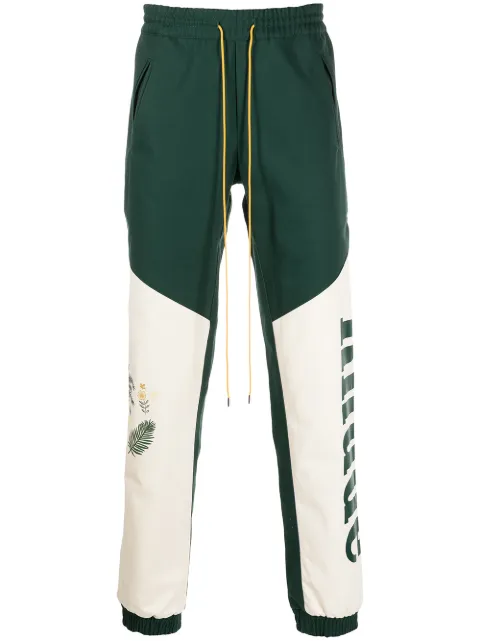 RHUDE Flight panelled track pants