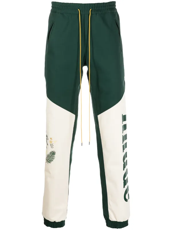 RHUDE ルード PREMIUM フライトパンツ グリーン XL RHUDE Flight Panelled Track Pants | Green | FARFETCH