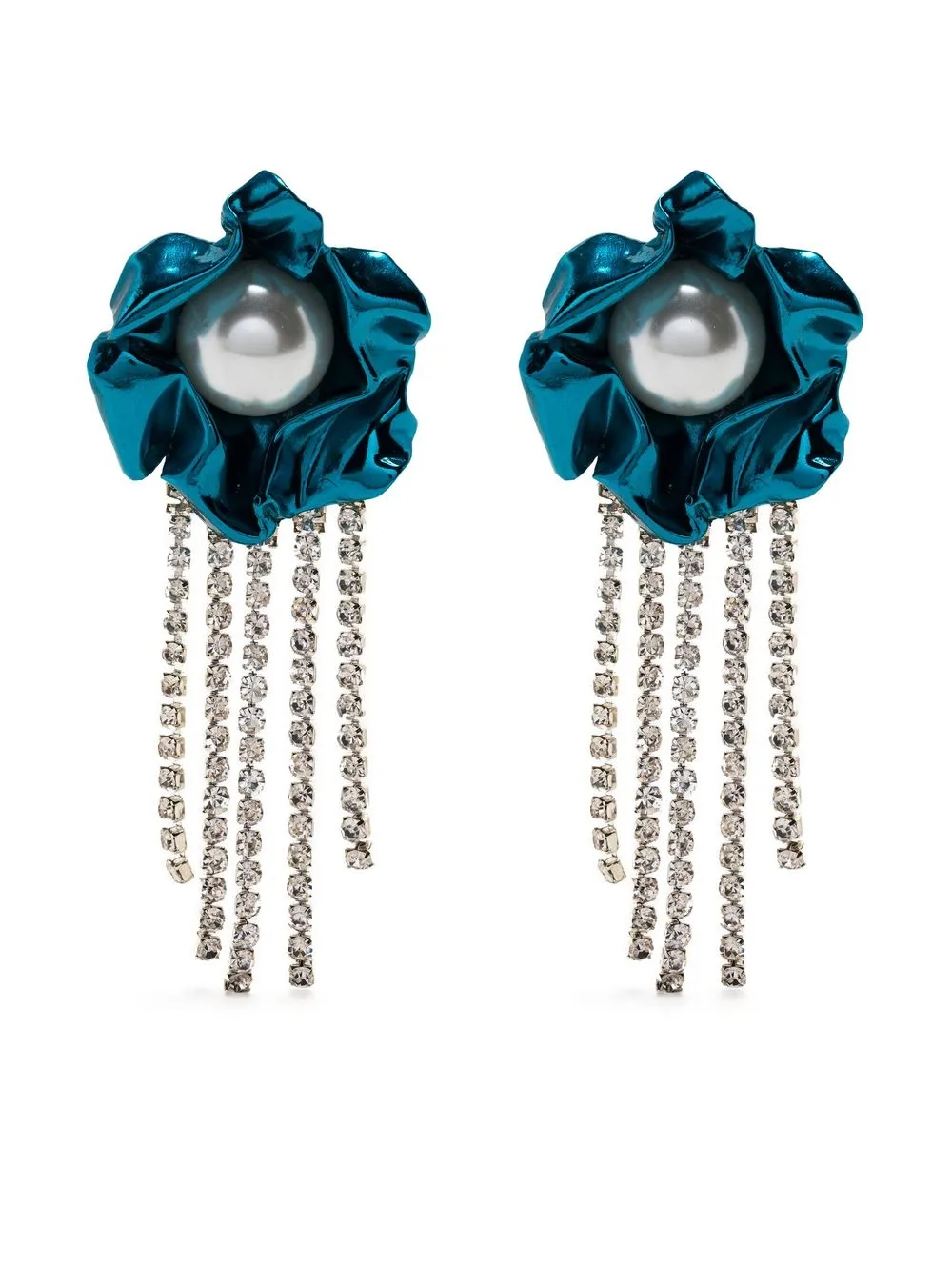 

Sterling King Poppy pearl drop earrings - Blue