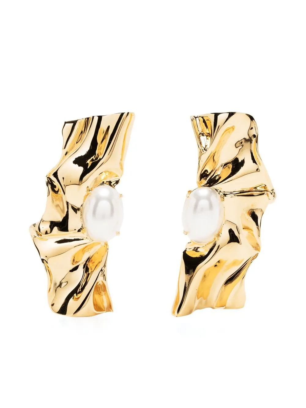 

Sterling King pearl-embellished drop earrings - Gold