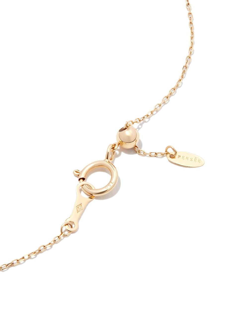 Shop Persée 18kt Yellow Gold Pear Topaz Necklace