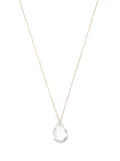 Persée 18kt yellow gold pear topaz necklace