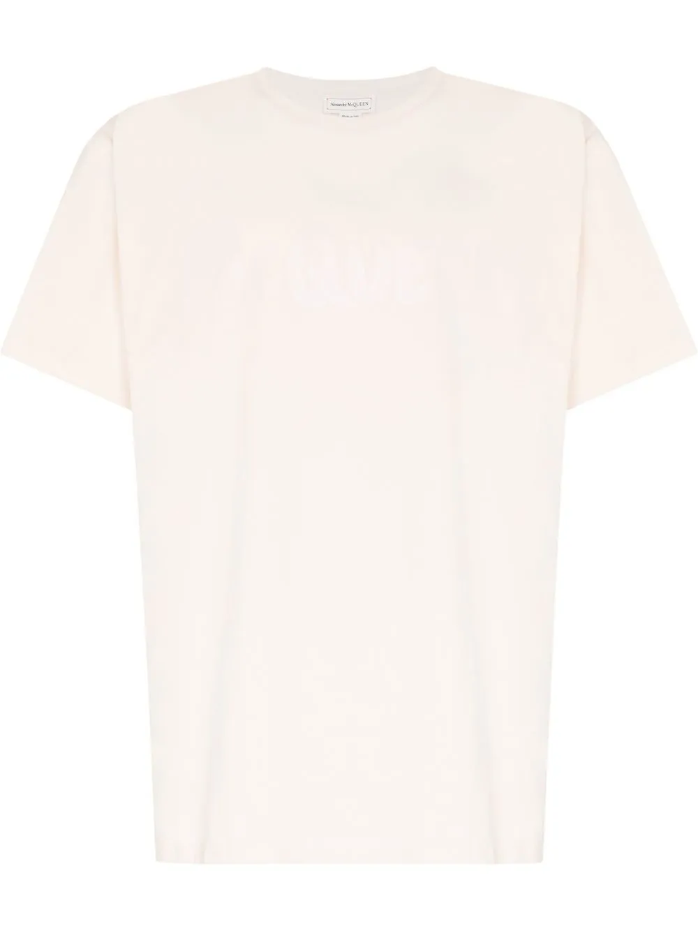 

Alexander McQueen playera con logo estampado - Rosado