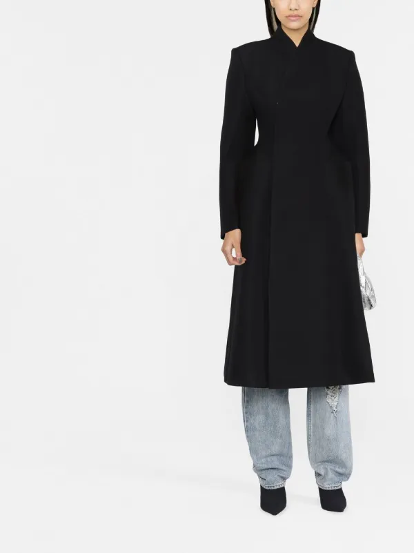 BALENCIAGA Hourglass doublebreasted woolblend twill coat  NETAPORTER