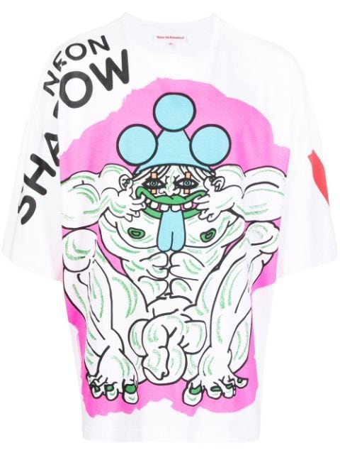 Walter Van Beirendonck Neon Shadow oversized t-shirt