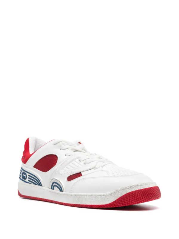 ゆっぴー Gucci Basket Sneakers | White | FARFETCH