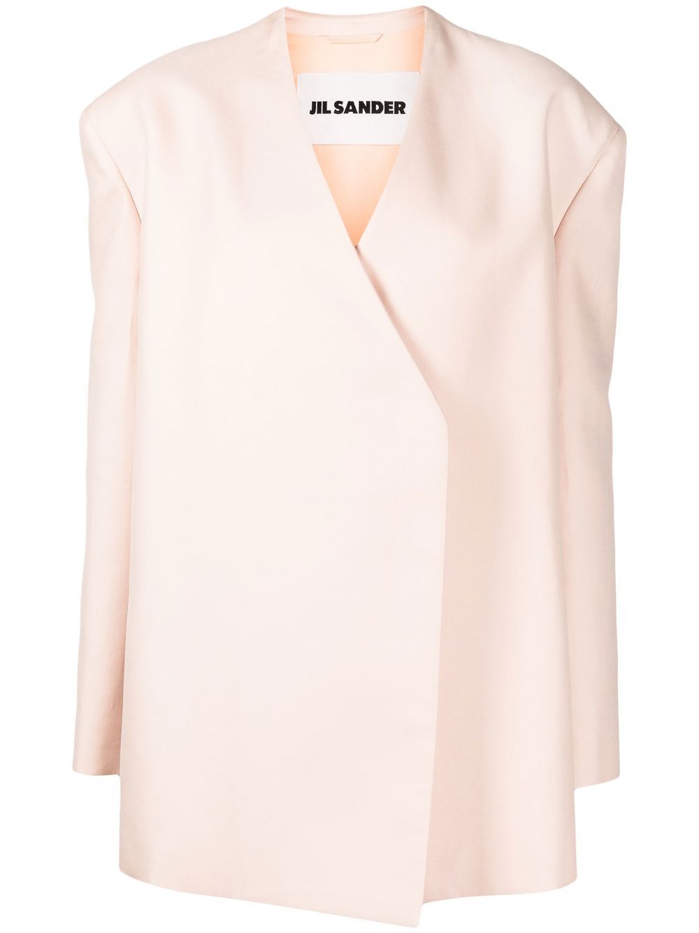 Jil Sander Wrap-design Tailored Blazer In Pink