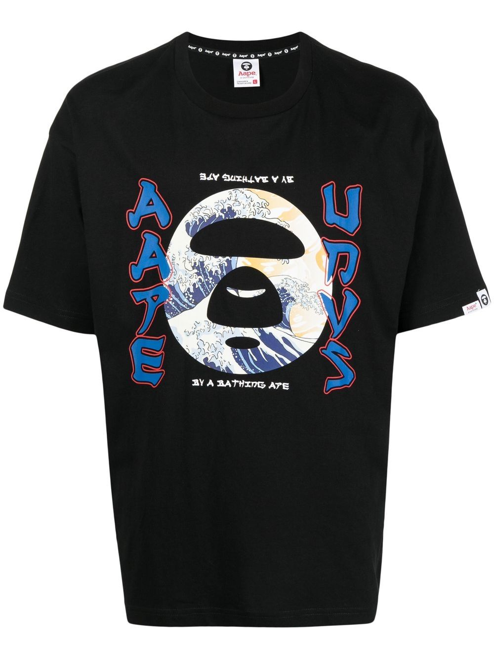 

AAPE BY *A BATHING APE® playera con estampado gráfico - Negro