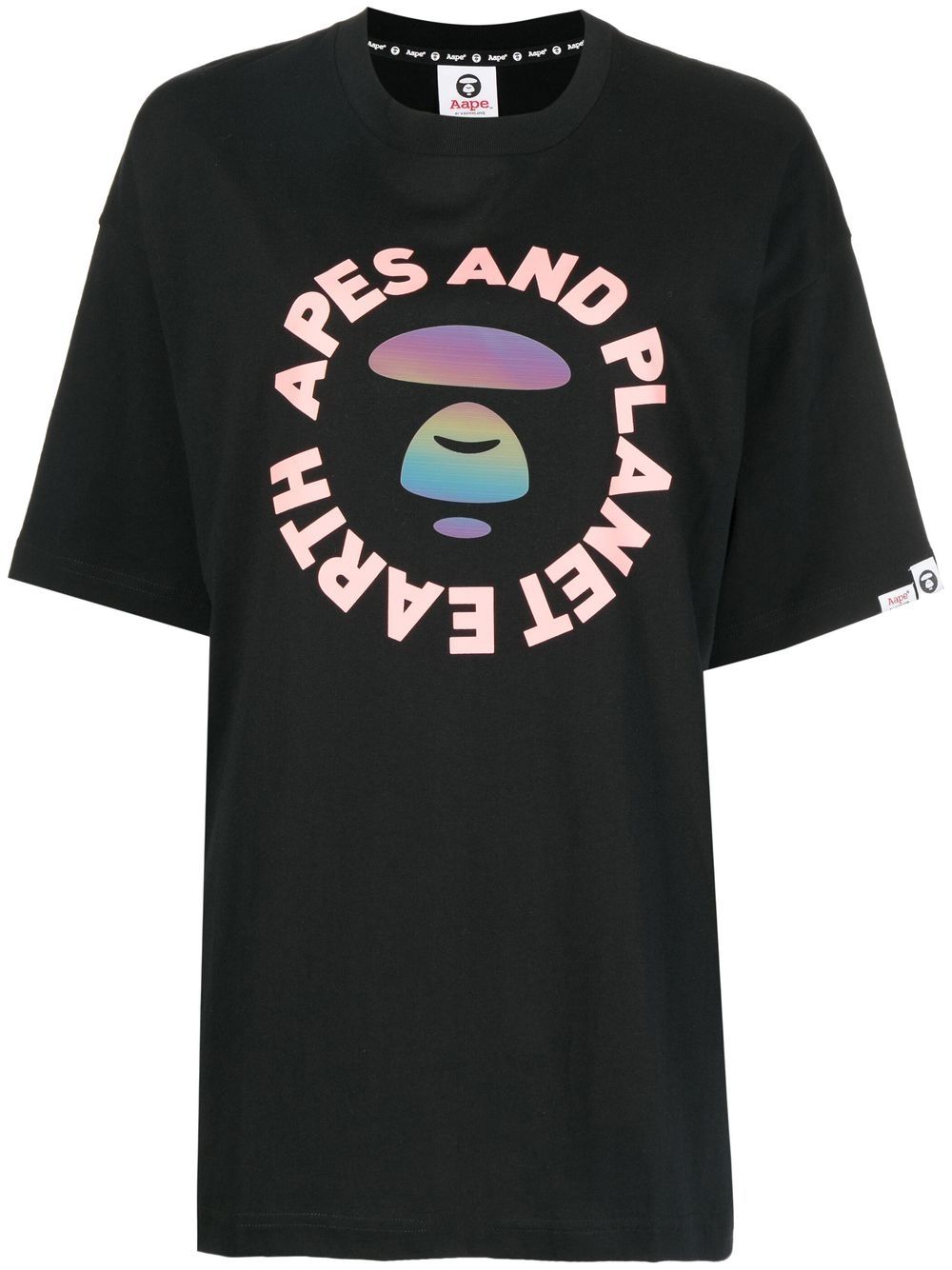 

AAPE BY *A BATHING APE® playera con logo estampado - Negro