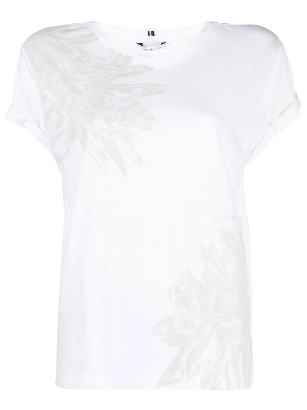 

Tommy Hilfiger floral-graphic organic-cotton T-shirt - White