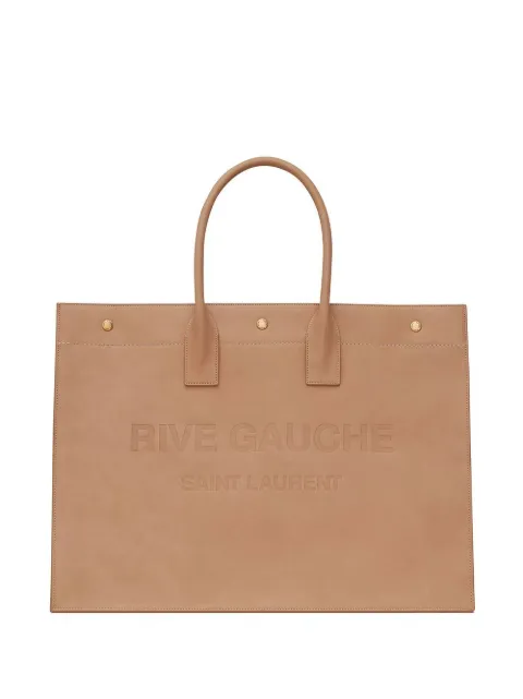 Saint Laurent Rive Gauche embossed leather tote bag