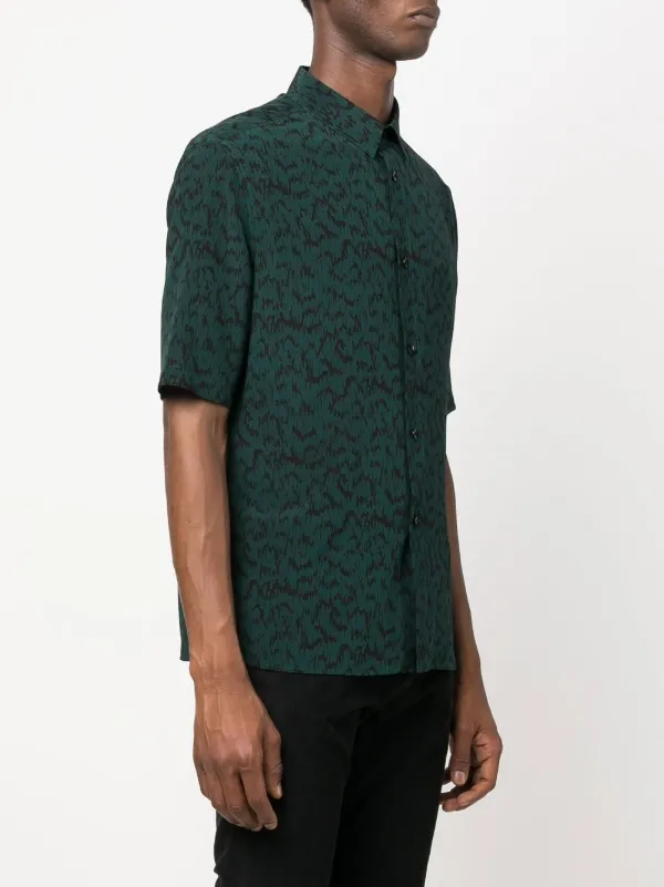 saint laurent printed shirt