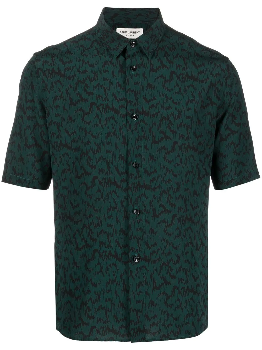 abstract-print short-sleeve shirt