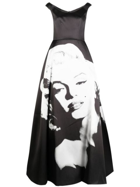 Isabel Sanchis Marilyn Monroe-print ball gown