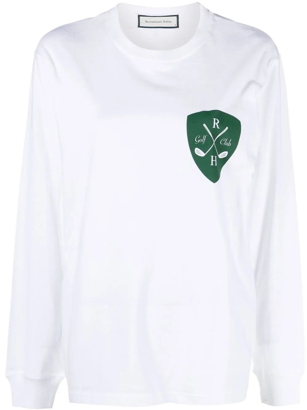 

Recreational Habits playera manga larga con logo estampado - WHITE