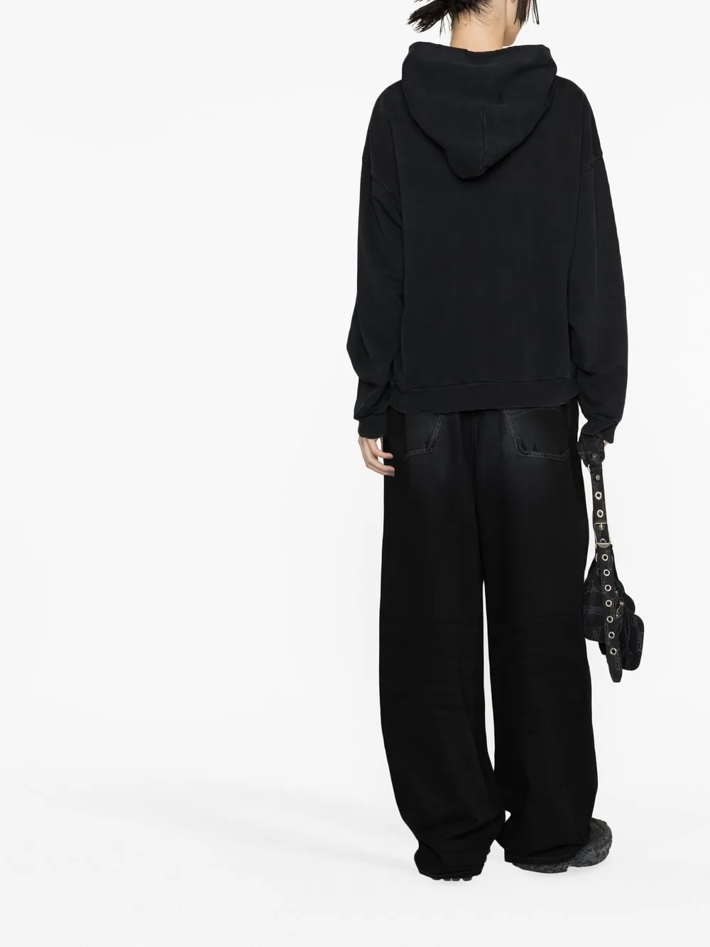 Balenciaga Hoodie met tekst Zwart