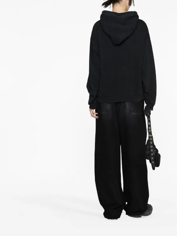 Balenciaga Be Different Print Hoodie | Black | FARFETCH