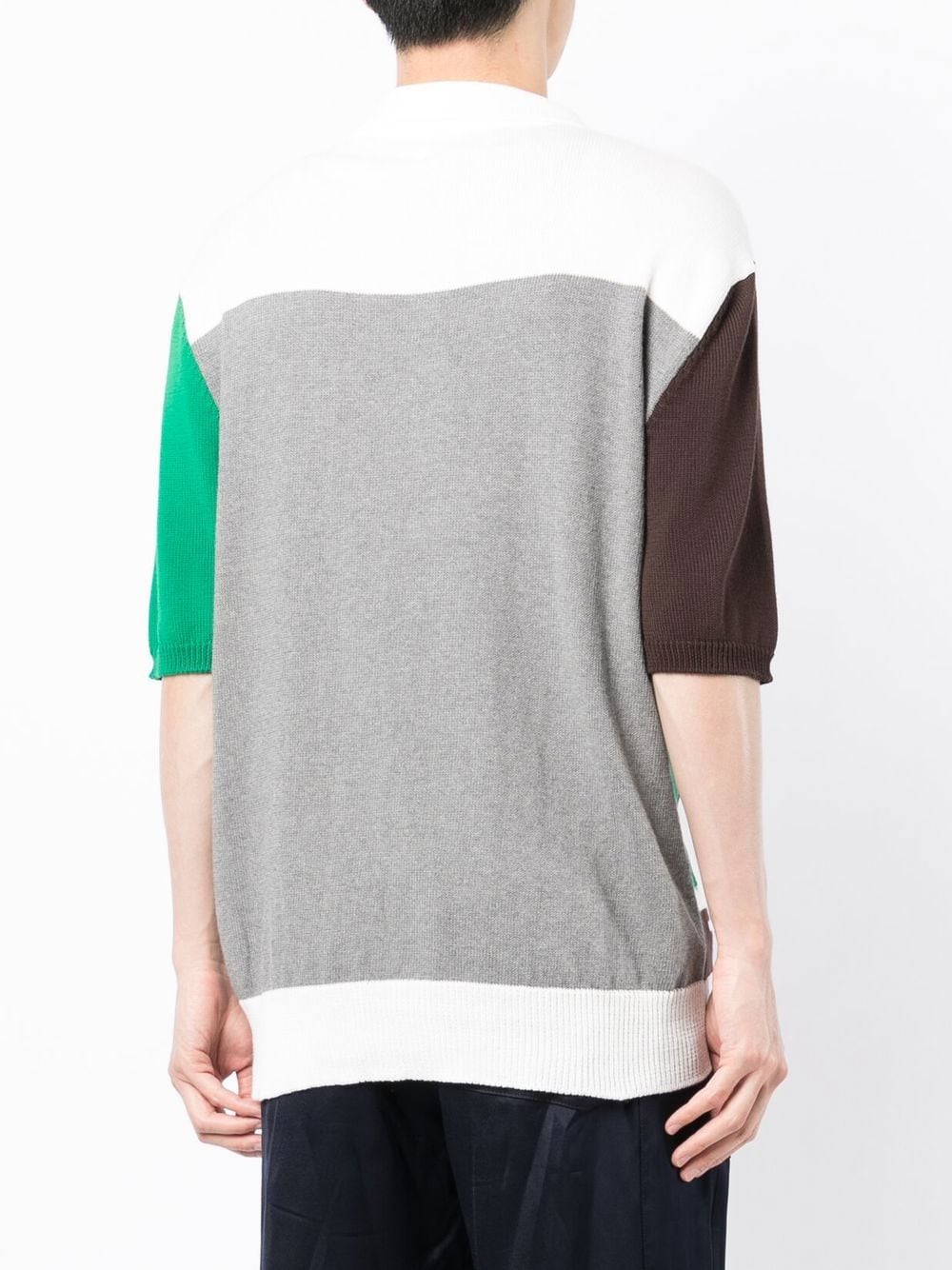 Shop 4sdesigns Landscape Intarsia-knit Shirt In Mehrfarbig
